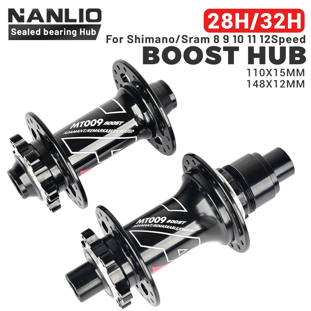 ARC MT009 Boost Hub 4 แบริ่งปิดผนึกสำหรับจักรยาน MTB แบบ 6 Pawls 3 ฟัน รองรับขนาด 15x110 และ 12x148 