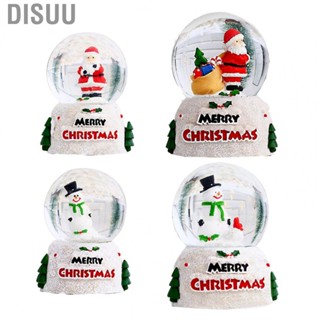 Disuu Desktop Crystal Ball Ornaments  English Multiple Uses Christmas Glowing Crystal Ball Funny Lilliputian Warm Ambience  for Office