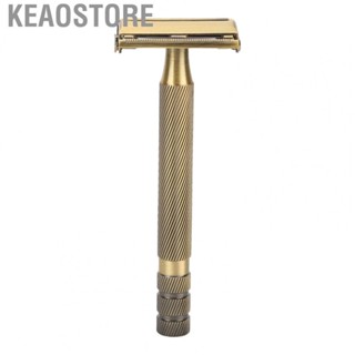 Keaostore Nose And Ear Trimmer Shaving Handle Safety Reusable Alloy Metal Handle for Men Barbershop Hair Trimmer