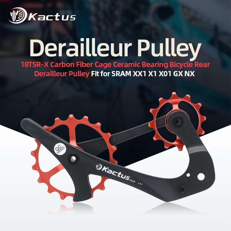 เซรามิคขนาดใหญ่รอกล้อหลัง Derailleur Fit สําหรับ 10/11s SRAM X1 XX1 GX NX MTB จักรยานท่องเที่ยวล้อ G