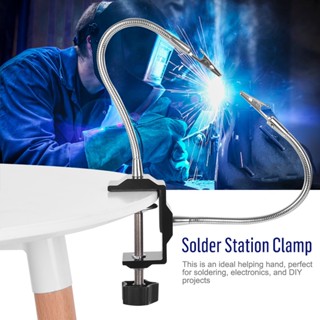 Universal Metal Arm Electric Iron Holder Solder Station Clamp for Diy Soldering PCB  Sold