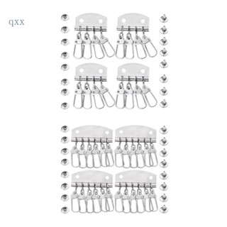 CH*【READY STOCK】 4Pcs 4-6 Hook Clasp Clip Keychain Keyring Row Organizers Leathercraft Wallet Bag