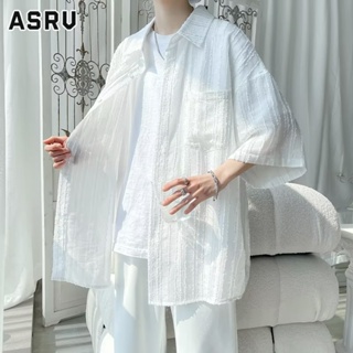 ASRV เสื้อผู้ชายในวรรณกรรมแฟชั่นทั้งหมดตรงกับแนวโน้มใหม่เยาวชนนิยมแขนยาวอารมณ์ฤดูใบไม้ผลิมาตรฐานญี่ปุ่น