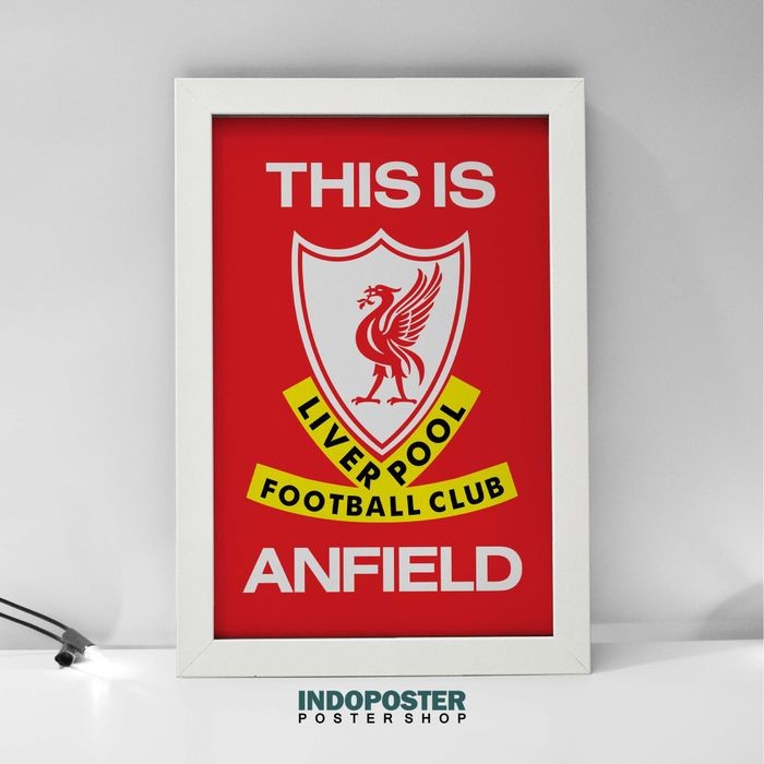 LIVERPOOL THIS IS ANFIELD FOOTBALL WALL DECORATIVE โปสเตอร์ 8RP 30X20CM