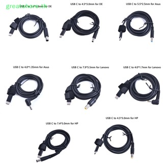 Greatshore อะแดปเตอร์แปลง USB Type C PD Dc สําหรับ Lenovo Asus Dell HP Laptop Charger TH