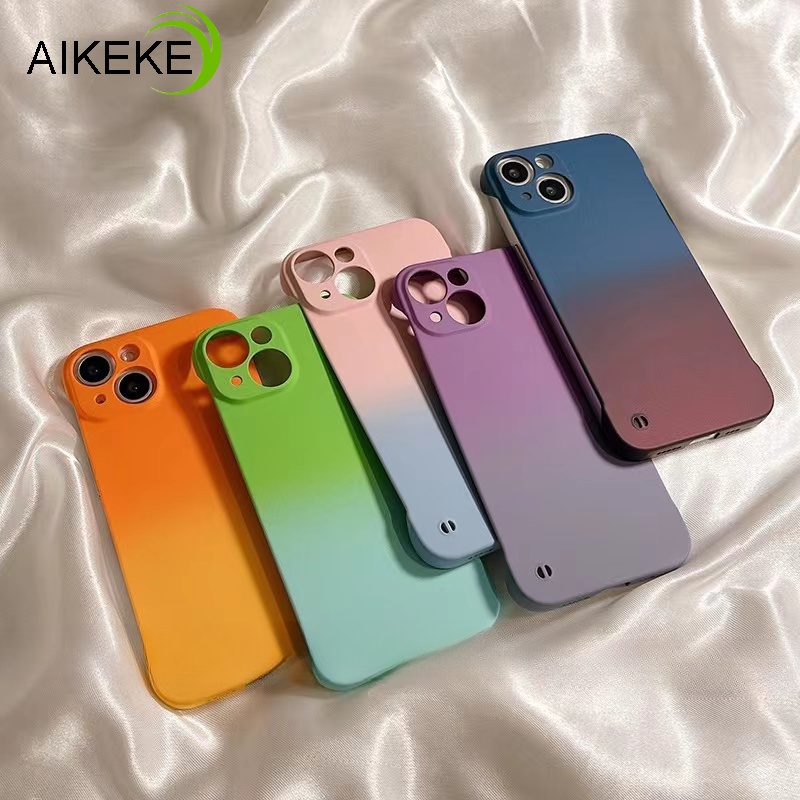 เคสโทรศัพท์มือถือแบบแข็ง บางมาก ไล่โทนสี สําหรับ Vivo V27 Vivo V27 Pro 5G V27E Vivo Y16 4G Y02S