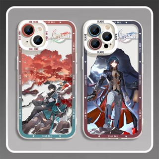 เคสโทรศัพท์ซิลิโคน TPU ใส แบบนิ่ม กันกระแทก ลาย Honkai Star Rail Himeko สําหรับ iPhone 14 11 13 12 Pro Max XS XR X 8 7 6S Plus Mini Blade Dan Heng