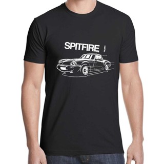 ขายดี เสื้อยืดผ้าฝ้าย พิมพ์ลาย Triumph Spitfire คลาสสิก ย้อนยุค สําหรับผู้ชาย 292574