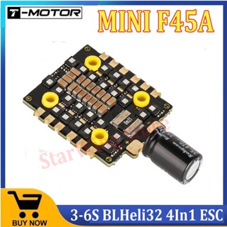 มอเตอร์ mini F45A 3-6S BLHeli32 4In1 ESC รองรับ DShot150 300 600 ProShot1000 20*20 มม. สําหรับโดรน F722 mini FC FPV