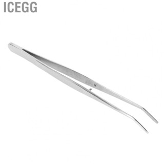 Icegg Dental Tweezers Curved Tip Tweezers Stainless Steel for   Cleaning