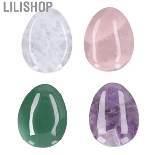 Lilishop Thumb Worry Stone  Worry Stones Exquisite Luster 4 Pieces Stress Relief  for Stress