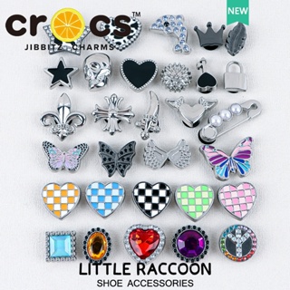 Jibbitz Crocs charms ใหม่ บักเกิลโลหะ รูปดอกไม้น่ารัก สีเงิน คุณภาพสูง สร้างสรรค์ เครื่องประดับ DIY สําหรับรองเท้า 2023