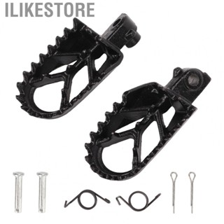 Ilikestore Dirt Bike Foot Peg  Heavy Duty  Slip 1 Pair Steel Alloy Simple Installation Rustproof Motorcycle Foot Rest  for 50cc 70cc 90cc 110cc 125cc Motocross