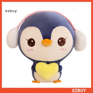 [EY] หมอนตุ๊กตานุ่ม รูปการ์ตูนเพนกวิน สามมิติ สําหรับตกแต่งตู้ปลา