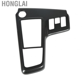 Honglai Gears Panel Cover Trim  Wear Resistant Smooth Surface Gear Shifter Frame  Perfect Fit Carbon Fiber Style  for Car