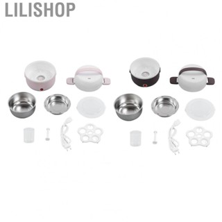 Lilishop 2 Layers Electric Lunch Box  Electric Warmer Lunch Box Functional  for Camping