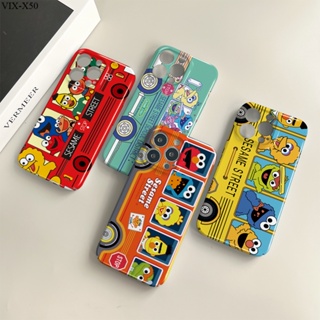 VIVO X90 X80 X70 X60 X50 Pro 5G เคสวีโว่ สำหรับ Case Sesame Street School Bus เคส เคสโทรศัพท์ เคสมือถือ Hard Phone Cases Casing