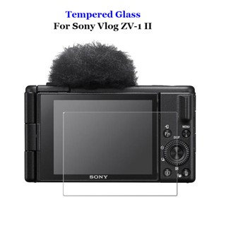 ฟิล์มกระจกนิรภัยกันรอยหน้าจอ LCD 9H 2.5D กันระเบิด สําหรับกล้อง Sony Vlog ZV-1 II ZV-1M2