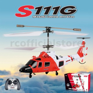 Syma S111G เฮลิคอปเตอร์บังคับวิทยุ 3.5 ช่องทาง พร้อมไจโร RTF สําหรับเด็กหัดเล่นในร่ม