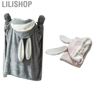 Lilishop Soft  Poncho  Wearable Hooded  Polyester  Comfortable  for Watching TV