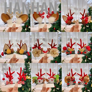 Hanhan Christmas Antler Hair Clips Cute Exquisite  Reindeer Hair Barrettes for Christmas Parties Birthday Parties Cosplay