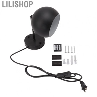 Lilishop Vintage Wall Sconce Adjustable Light Base  Vanity Light Black US Plug