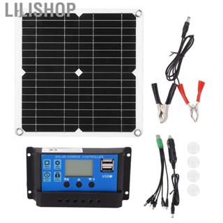 Lilishop Solar Panel Kit Monocrystalline Solar  With 100A Controller