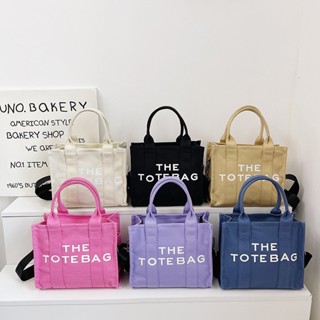 Thetotebags ใหม่ กระเป๋าถือ ผ้าแคนวาส ทรงโท้ท จุของได้เยอะ แฟชั่นเรียบง่าย สไตล์ยุโรป และอเมริกา สําหรับผู้หญิง 2023