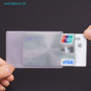 Remitglory กระเป๋าใส่บัตรเครดิต PVC แบบใส กันน้ํา 10 ชิ้น