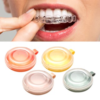 Sports Love กล่องใส่เครื่องมือจัดฟันฟันปลอม ABS ป้องกันฝุ่น Orthodontic Retainer Storage Container Case