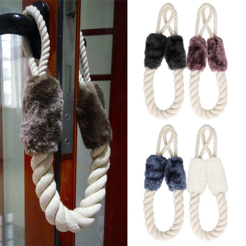 Greateskol ที่กั้นประตูใช้งานง่าย Windows Protectors เชือกตกแต่ง Wedge มือจับประตู - รูปที่ 6