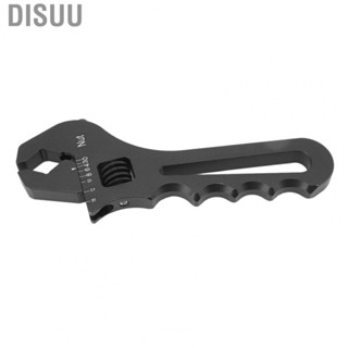 Disuu Hose Fitting Adjustable Wrench High Strength Adjustable Wrench Corrosion Protection Aluminum Alloy Black for Faucets