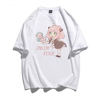 ใหม่ Anime Spy × Family Arnia เสื้อยืดผ้าฝ้ายแขนสั้นพิมพ์ลายการ์ตูน อนิเมะเสื้อผู้หญิงน่ารัก