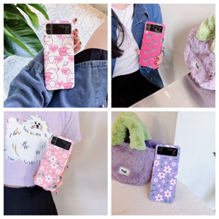 เคสโทรศัพท์มือถือแบบแข็ง ฝาพับ บางมาก น่ารัก หลากสี สําหรับ Samsung Z Flip4 Z Flip3 Galaxy Z Flip 4 Z Flip 3