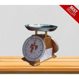 Best Seller Kitchen Scales 7 KG เครื่องชั่งสปริง ขนาด 7 กิโล สิงห์คู่สมอ จานกลม