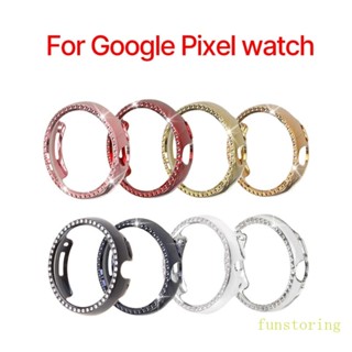 Fun ฝาครอบป้องกัน สําหรับ Pixel Smartwatch กันน้ํา PC ป้องกันหน้าจอ กรอบป้องกันรอยขีดข่วน อุปกรณ์เสริม