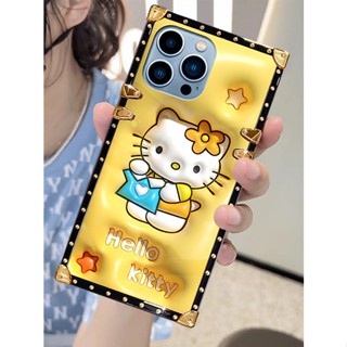 เคสโทรศัพท์มือถือ ทรงสี่เหลี่ยม กันกระแทก ลายการ์ตูนน่ารัก แฟชั่นหรูหรา สําหรับ OPPO Reno 8T 8Z 7Z 10 9 8 7 6 5 Pro 6Z 5Z 5F 4Z 4F 4 Pro 4G 5G Reno 3 2 Z 2F 2Z 2 Z