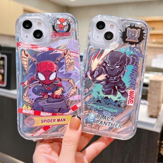 เคสโทรศัพท์มือถือแบบนิ่ม TPU ลายอะนิเมะมาร์เวล สําหรับ iPhone 11 12 12Pro 12ProMax 13 13Pro 13ProMax 14 14Pro 14ProMax