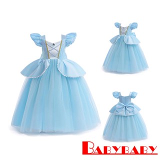 Babybaby- เด็กสาว บอล ชุดเลื่อม โบว์ ตาข่าย Tulle Tutu ชุดเจ้าหญิง สําหรับวันเกิด งานแต่งงาน