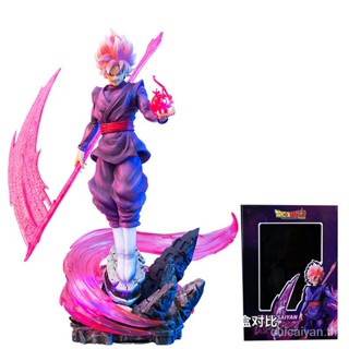 Spot Wukong black Zamasu Super Saia rose pink PVC statue Dragon Ball Z animation model DBZ SSJR SSR statue action Character Collection toy