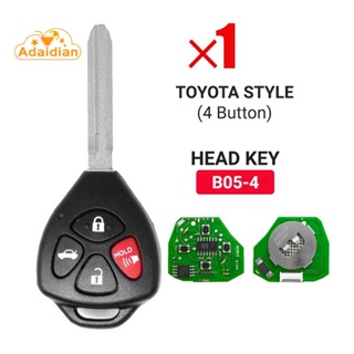 Keydiy B05-4 KD รีโมตกุญแจรถยนต์ 4 ปุ่ม แบบเปลี่ยน สําหรับโปรแกรมเมอร์ Toyota Style KD900 KD-X2 KD MINI URG200