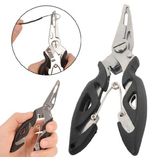 New Stainless Steel Fishing Pliers Scissors Line Cutter Split Ring Hook Remover