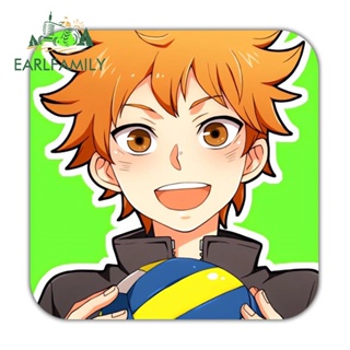 Earlfamily สติกเกอร์ ลายการ์ตูนอนิเมะ Haikyuu สําหรับตกแต่งรถยนต์ 13 ซม. x 13.0 ซม.