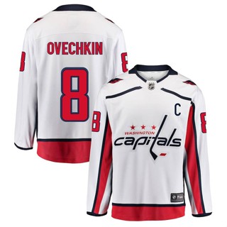 Hq1 NHL เสื้อกีฬาแขนยาว ลายทีม Washington Capitals Away Jersey Ovechkin Hockey พลัสไซซ์ QH1