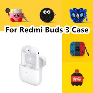 【จัดส่งรวดเร็ว】เคสหูฟัง แบบนิ่ม ลายการ์ตูนน่ารัก สําหรับ Redmi Buds 3 Redmi Buds 3