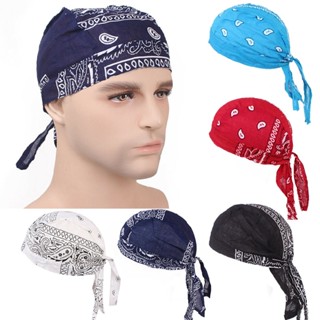 New Men Biker Skull Cap Motorcycle Bandana Head Wrap Men Hat Cover Cycling Scarf