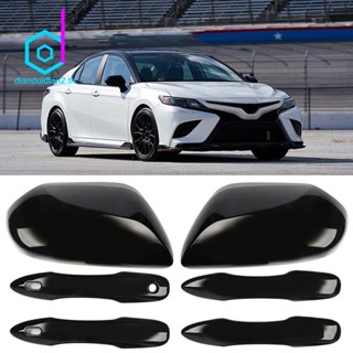 ฝาครอบกระจกมองข้าง และฝาครอบมือจับประตู อุปกรณ์เสริม สําหรับ Toyota Camry 2018 2019 2020 2021 2022 2023