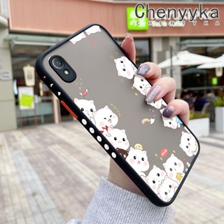 สําหรับ VIVO Y1s Y91C เคสการ์ตูนแมวน่ารัก ฝ้า บาง ดีไซน์ใหม่ กันกระแทก เคสโทรศัพท์แข็ง แฟชั่น ขอบซิลิโคน ฝาครอบป้องกัน