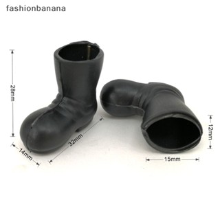 [fashionbanana] ใหม่ พร้อมส่ง รองเท้าซานตาคลอสจิ๋ว สําหรับตกแต่งบ้านตุ๊กตา 1:12 1 คู่