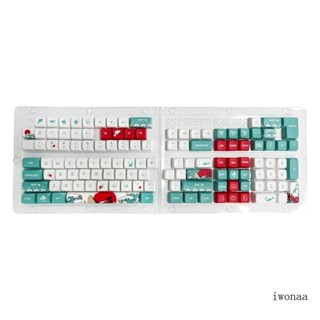 Iwo ชุดปุ่มกดคีย์บอร์ด 125 คีย์ XDA PBT 5 ด้าน สีย้อม ​ปุ่มกดคีย์บอร์ด